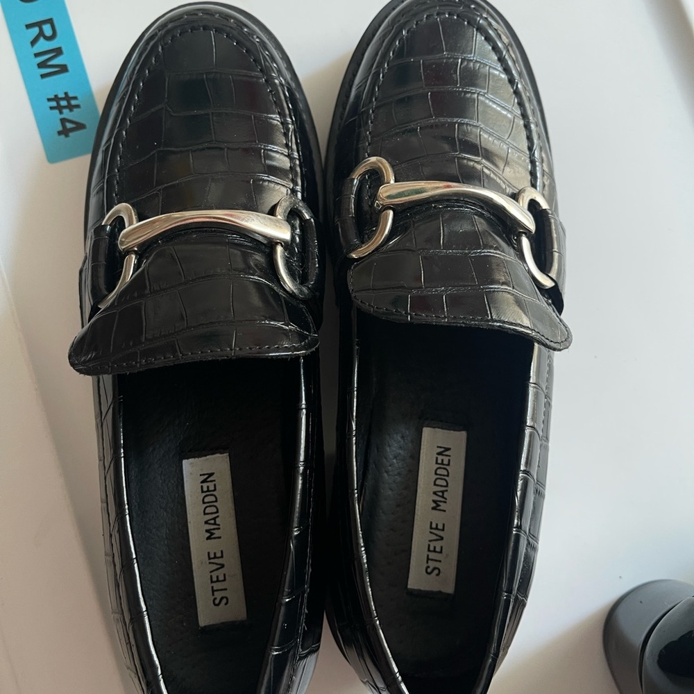 Steve Madden Black Loafers Women